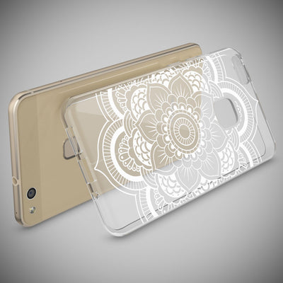 NALIA Handyhülle kompatibel mit Huawei P10 Lite, Motiv Design Slim Silikon Case Cover, Crystal Schutzhülle Handy-Tasche Dünn, Muster Backcover Skin Smart-Phone Hülle Pattern Flowers NALIA SlimFit Hülle
