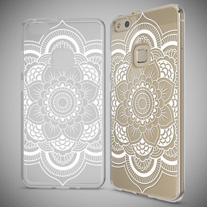 Huawei P10 Lite Hülle Handyhülle von NALIA, Slim Silikon Motiv Cover Schutzhülle Pattern Flowers NALIA