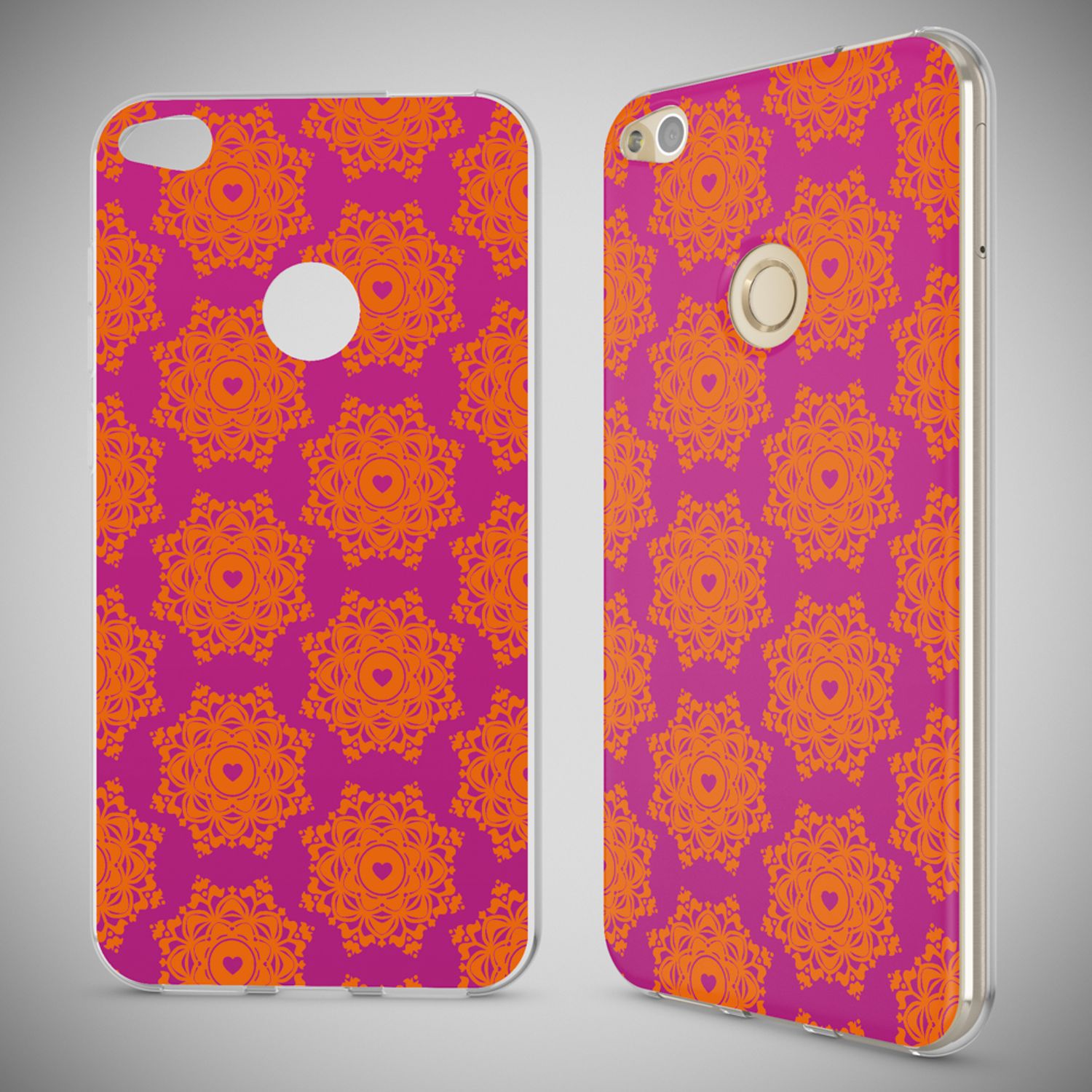 Huawei P8 Lite 2017 Hülle Handyhülle von NALIA, Slim Silikon Motiv Schutz Case Princess Pink NALIA