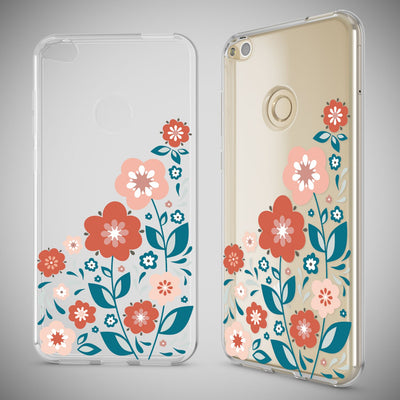 NALIA Handyhülle kompatibel mit Huawei P8 Lite 2017, Motiv Design Slim Silikon Case Cover, Crystal Schutzhülle Handy-Tasche Dünn, Muster Etui Backcover Smart-Phone Hülle Princess Pink NALIA SlimFit Hülle