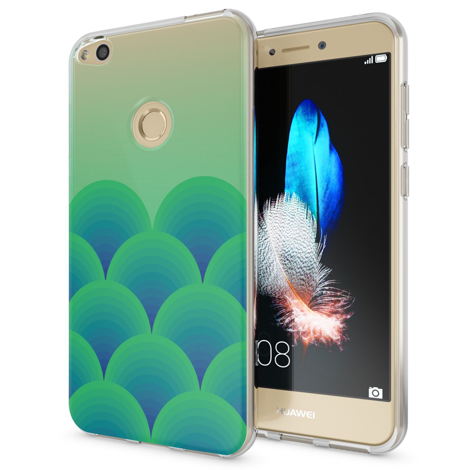 Huawei P8 Lite 2017 Hülle Handyhülle von NALIA, Slim Silikon Motiv Schutz Case Princess Pink NALIA