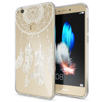 NALIA Handyhülle kompatibel mit Huawei P8 Lite 2017, Motiv Design Slim Silikon Case Cover, Crystal Schutzhülle Handy-Tasche Dünn, Muster Etui Backcover Smart-Phone Hülle Princess Pink NALIA SlimFit Hülle