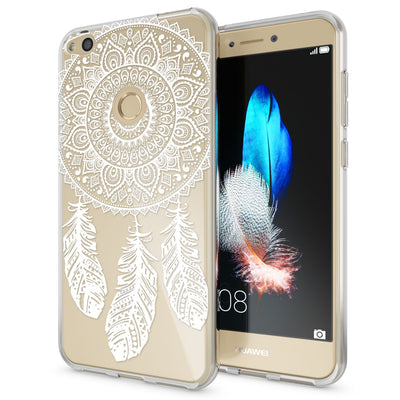 NALIA Handyhülle kompatibel mit Huawei P8 Lite 2017, Motiv Design Slim Silikon Case Cover, Crystal Schutzhülle Handy-Tasche Dünn, Muster Etui Backcover Smart-Phone Hülle Princess Pink NALIA SlimFit Hülle