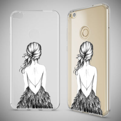 NALIA Handyhülle kompatibel mit Huawei P8 Lite 2017, Motiv Design Slim Silikon Case Cover, Crystal Schutzhülle Handy-Tasche Dünn, Muster Etui Backcover Smart-Phone Hülle Always Happy NALIA SlimFit Hülle