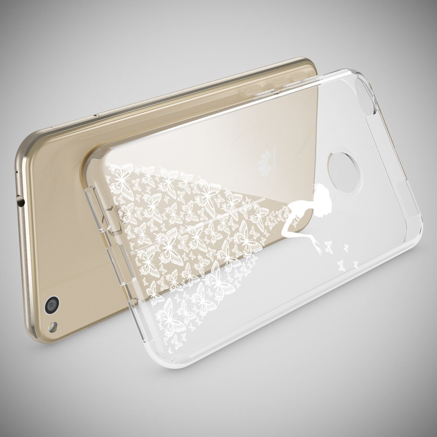 Huawei P8 Lite 2017 Hülle Handyhülle von NALIA, Slim Silikon Motiv Schutz Case Always Happy NALIA