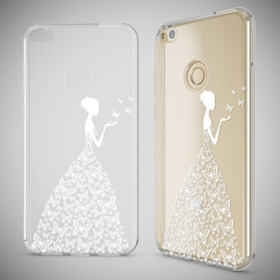 NALIA Handyhülle kompatibel mit Huawei P8 Lite 2017, Motiv Design Slim Silikon Case Cover, Crystal Schutzhülle Handy-Tasche Dünn, Muster Etui Backcover Smart-Phone Hülle Always Happy NALIA SlimFit Hülle