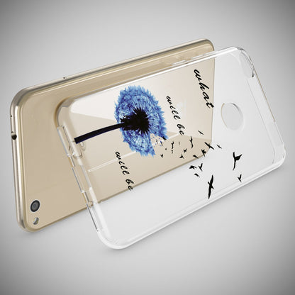 Huawei P8 Lite 2017 Hülle Handyhülle von NALIA, Slim Silikon Motiv Schutz Case Circle Flowers NALIA