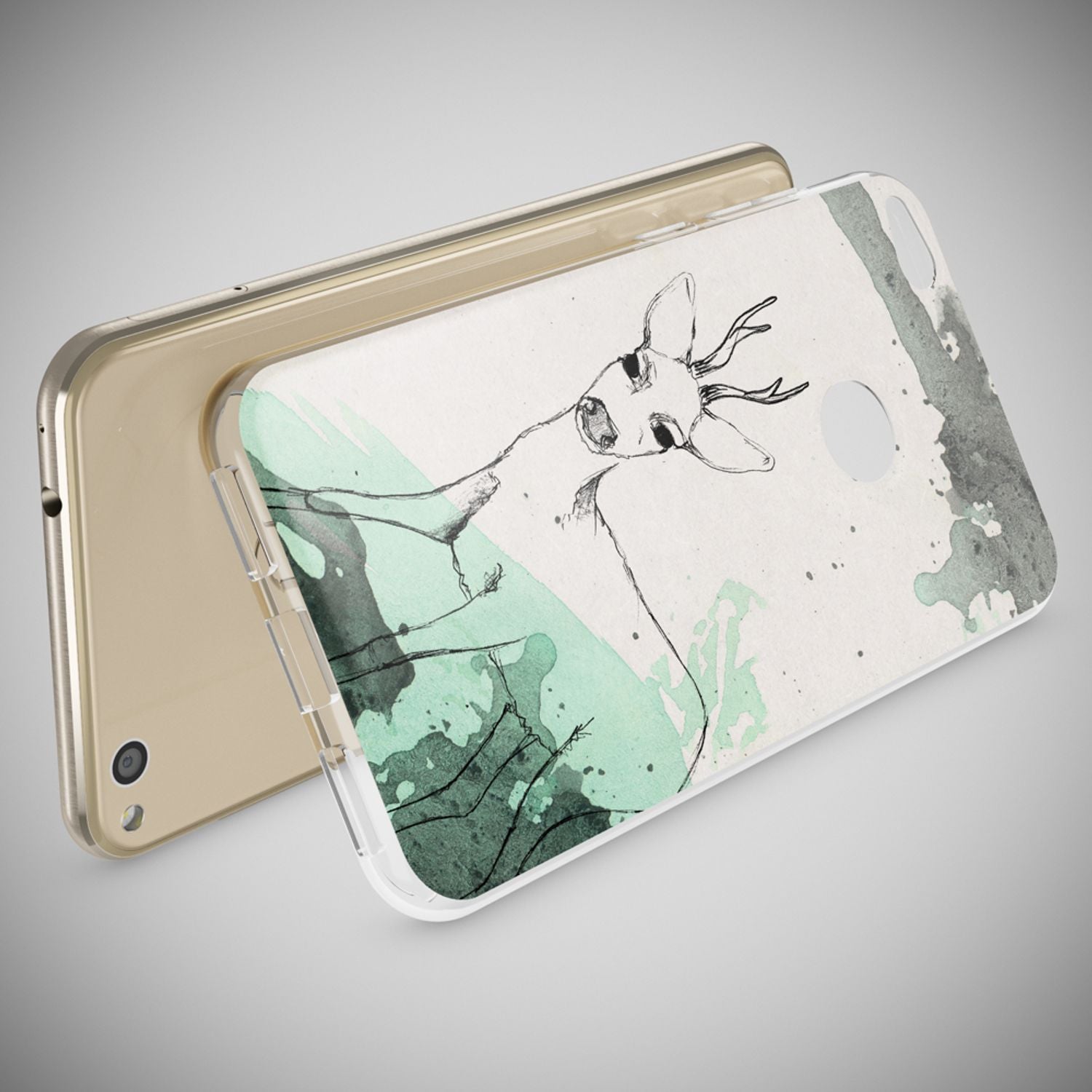 Huawei P8 Lite 2017 Hülle Handyhülle von NALIA, Slim Silikon Motiv Schutz Case Circle Flowers NALIA