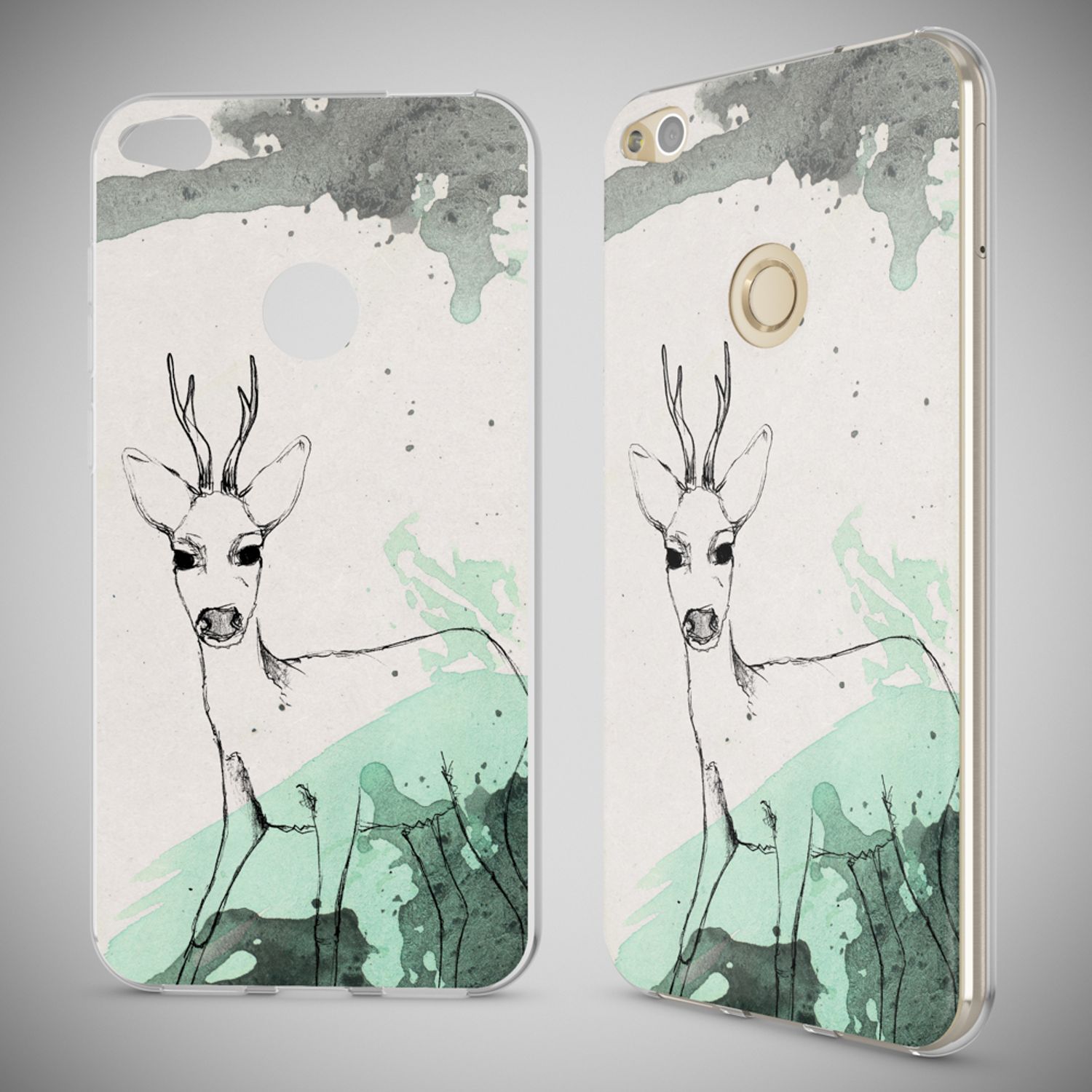 Huawei P8 Lite 2017 Hülle Handyhülle von NALIA, Slim Silikon Motiv Schutz Case Circle Flowers NALIA