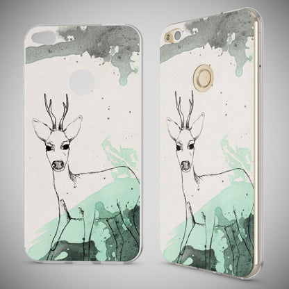 Huawei P8 Lite 2017 Hülle Handyhülle von NALIA, Slim Silikon Motiv Schutz Case Circle Flowers NALIA