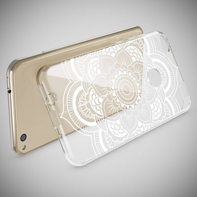 NALIA Handyhülle kompatibel mit Huawei P8 Lite 2017, Motiv Design Slim Silikon Case Cover, Crystal Schutzhülle Handy-Tasche Dünn, Muster Etui Backcover Smart-Phone Hülle Pattern Flowers NALIA SlimFit Hülle