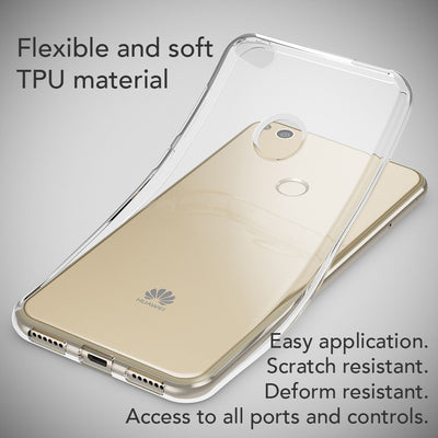 NALIA Handyhülle kompatibel mit Huawei P8 Lite 2017, Motiv Design Slim Silikon Case Cover, Crystal Schutzhülle Handy-Tasche Dünn, Muster Etui Backcover Smart-Phone Hülle Pattern Flowers NALIA SlimFit Hülle