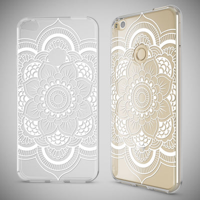 NALIA Handyhülle kompatibel mit Huawei P8 Lite 2017, Motiv Design Slim Silikon Case Cover, Crystal Schutzhülle Handy-Tasche Dünn, Muster Etui Backcover Smart-Phone Hülle Pattern Flowers NALIA SlimFit Hülle