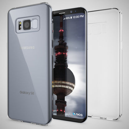 Samsung Galaxy S8 Handy Hülle von NALIA, Silikon Case Cover Transparent Bumper Default Title NALIA Transparente Hülle