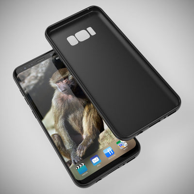 NALIA Handyhülle kompatibel mit Samsung Galaxy S8 Plus, Jelly Case Schutzhülle Ultra-Slim Silikon Back-Cover, Dünne Gummi Hülle Handy-Tasche Schale, Smart-Phone Bumper Skin Etui Schwarz NALIA Protective Hülle