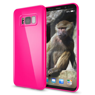 NALIA Handyhülle kompatibel mit Samsung Galaxy S8 Plus, Jelly Case Schutzhülle Ultra-Slim Silikon Back-Cover, Dünne Gummi Hülle Handy-Tasche Schale, Smart-Phone Bumper Skin Etui Schwarz NALIA Protective Hülle