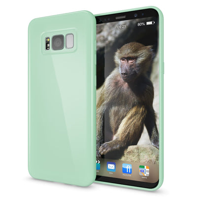 NALIA Handyhülle kompatibel mit Samsung Galaxy S8 Plus, Jelly Case Schutzhülle Ultra-Slim Silikon Back-Cover, Dünne Gummi Hülle Handy-Tasche Schale, Smart-Phone Bumper Skin Etui Schwarz NALIA Protective Hülle