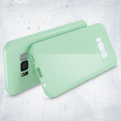 NALIA Handyhülle kompatibel mit Samsung Galaxy S8 Plus, Jelly Case Schutzhülle Ultra-Slim Silikon Back-Cover, Dünne Gummi Hülle Handy-Tasche Schale, Smart-Phone Bumper Skin Etui Schwarz NALIA Protective Hülle
