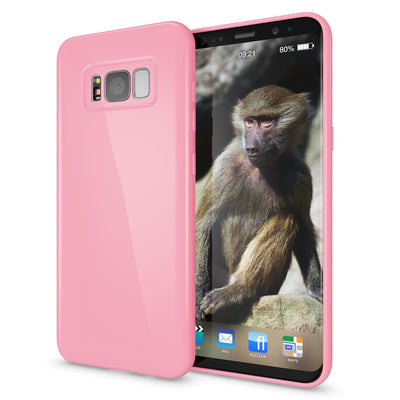 NALIA Handyhülle kompatibel mit Samsung Galaxy S8 Plus, Jelly Case Schutzhülle Ultra-Slim Silikon Back-Cover, Dünne Gummi Hülle Handy-Tasche Schale, Smart-Phone Bumper Skin Etui Schwarz NALIA Protective Hülle