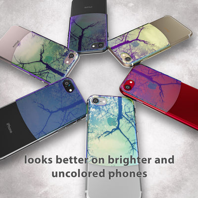 NALIA Handyhülle kompatibel mit iPhone SE 2020 / 8 / 7 Hülle, Motiv Case Silikon Cover Glänzend Durchsichtig Dünn, Glitzer Schutzhülle Handy-Tasche Backcover Bumper TPU Etui Colored Tiles NALIA Protective Hülle