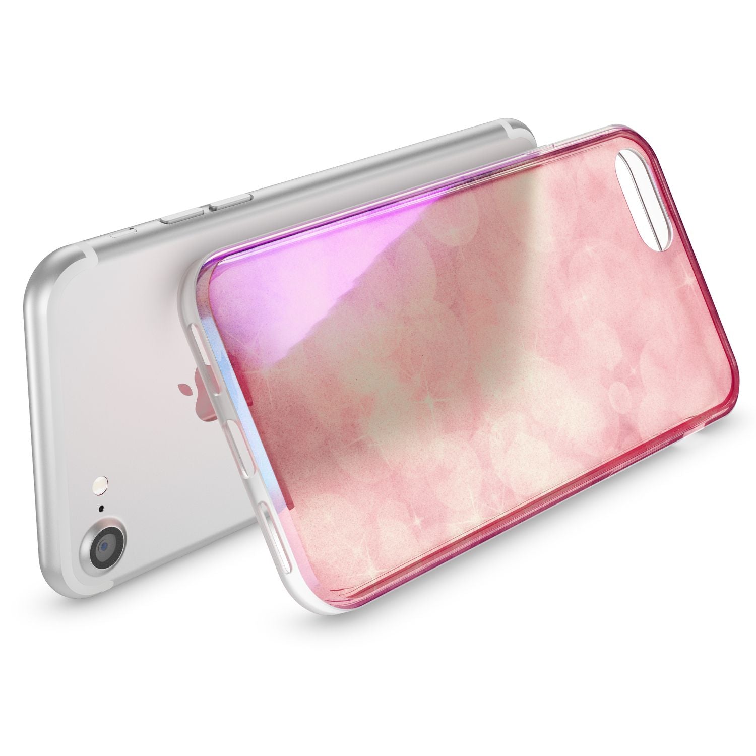 NALIA Handy Hülle für iPhone SE 2020 / 8 / 7, Motiv Case Cover Schutz Tasche TPU NALIA