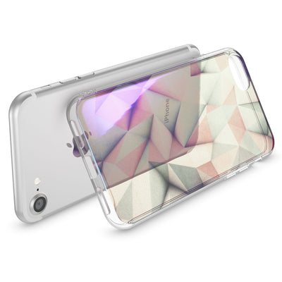NALIA Handyhülle kompatibel mit iPhone SE 2020 / 8 / 7 Hülle, Motiv Case Silikon Cover Glänzend Durchsichtig Dünn, Glitzer Schutzhülle Handy-Tasche Backcover Bumper TPU Etui NALIA Protective Hülle