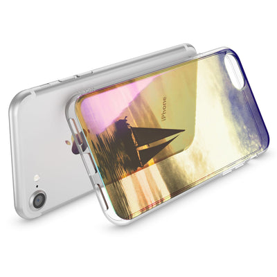 NALIA Handyhülle kompatibel mit iPhone SE 2020 / 8 / 7 Hülle, Motiv Case Silikon Cover Glänzend Durchsichtig Dünn, Glitzer Schutzhülle Handy-Tasche Backcover Bumper TPU Etui NALIA Protective Hülle