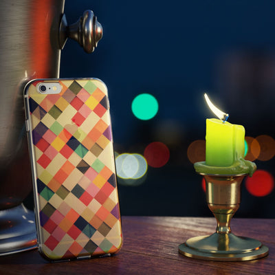 NALIA Handyhülle kompatibel mit iPhone 6 6S, Motiv Glitzer Design Slim Silikon Case Cover, Crystal Schutzhülle Dünn Durchsichtig, Handy-Tasche Hülle Backcover Bumper Etui Pastel Geometry NALIA Protective Hülle