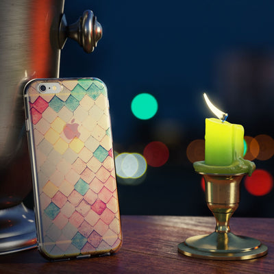 NALIA Handyhülle kompatibel mit iPhone 6 6S, Motiv Glitzer Design Slim Silikon Case Cover, Crystal Schutzhülle Dünn Durchsichtig, Handy-Tasche Hülle Backcover Bumper Etui Pastel Geometry NALIA Protective Hülle