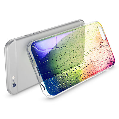 NALIA Handyhülle kompatibel mit iPhone 6 6S, Motiv Glitzer Design Slim Silikon Case Cover, Crystal Schutzhülle Dünn Durchsichtig, Handy-Tasche Hülle Backcover Bumper Etui Pastel Geometry NALIA Protective Hülle