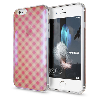 NALIA Handyhülle kompatibel mit iPhone 6 6S, Motiv Glitzer Design Slim Silikon Case Cover, Crystal Schutzhülle Dünn Durchsichtig, Handy-Tasche Hülle Backcover Bumper Etui NALIA Protective Hülle