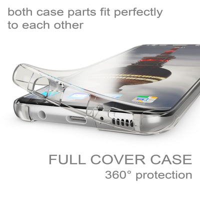 NALIA 360 Grad Hülle kompatibel mit Samsung Galaxy S8, Full Cover Rundum Doppel-Schutz Handyhülle, Dünnes Ganzkörper Silikon Case, Transparente Schutzhülle Vorne & Hinten Schale Grau NALIA Protective Hülle