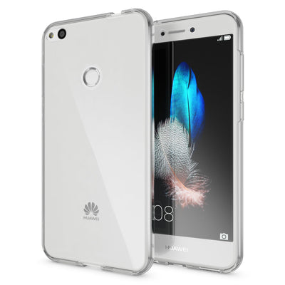 NALIA 360 Grad Hülle kompatibel mit Huawei P8 Lite 2017, Full Cover Rundum Doppel-Schutz Handyhülle, Dünnes Ganzkörper Silikon Case, Transparente Schutzhülle Vorne & Hinten Schale Transparent NALIA Protective Hülle