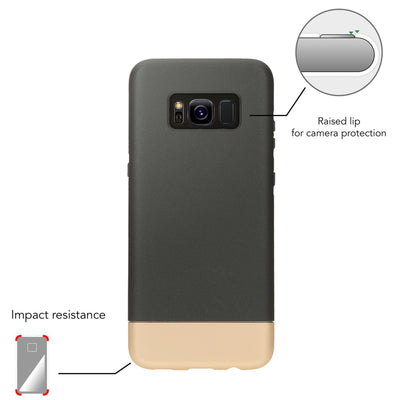 NALIA Handyhülle kompatibel mit Samsung Galaxy S8 Plus, Stoßfeste Schutzhülle Back-Cover Handy-Tasche Matt, Dünnes Slider Hardcase Zwei-teilig, Slim Etui Smart-Phone Hülle Bumper NALIA Protective Hülle