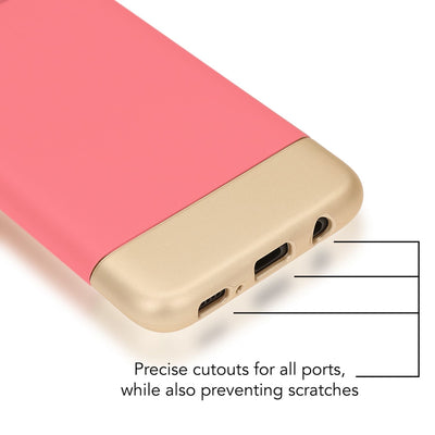 NALIA Handyhülle kompatibel mit Samsung Galaxy S8 Plus, Stoßfeste Schutzhülle Back-Cover Handy-Tasche Matt, Dünnes Slider Hardcase Zwei-teilig, Slim Etui Smart-Phone Hülle Bumper Rose Gold NALIA Protective Hülle