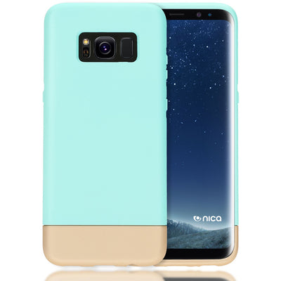 NALIA Handyhülle kompatibel mit Samsung Galaxy S8 Plus, Stoßfeste Schutzhülle Back-Cover Handy-Tasche Matt, Dünnes Slider Hardcase Zwei-teilig, Slim Etui Smart-Phone Hülle Bumper NALIA Protective Hülle