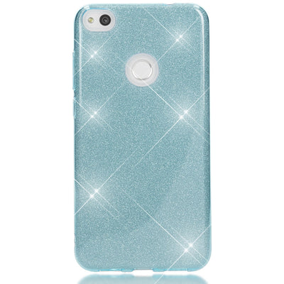 NALIA Handyhülle kompatibel mit Huawei P8 Lite 2017, Glitzer Slim Silikon-Case Back-Cover Schutzhülle, Glitter Sparkle Handy-Tasche Bumper, Dünne Bling Strass Smart-Phone Hülle NALIA Protective Hülle