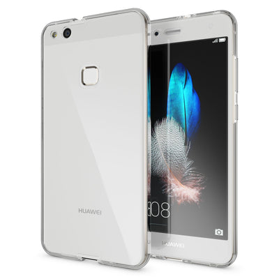 NALIA 360 Grad Hülle kompatibel mit Huawei P10 Lite, Full Cover Vorne Hinten Rundum Schutzhülle, Dünnes Ganzkörper Silikon Case Transparent Handyhülle Display Rückseite Etui Transparent NALIA Protective Hülle