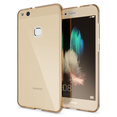 NALIA 360 Grad Hülle kompatibel mit Huawei P10 Lite, Full Cover Vorne Hinten Rundum Schutzhülle, Dünnes Ganzkörper Silikon Case Transparent Handyhülle Display Rückseite Etui Transparent NALIA Protective Hülle
