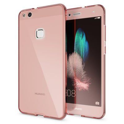 NALIA 360 Grad Hülle kompatibel mit Huawei P10 Lite, Full Cover Vorne Hinten Rundum Schutzhülle, Dünnes Ganzkörper Silikon Case Transparent Handyhülle Display Rückseite Etui Transparent NALIA Protective Hülle
