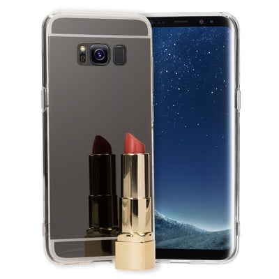 NALIA Spiegel Hülle kompatibel mit Samsung Galaxy S8, Ultra-Slim Mirror Case TPU Silikon Handyhülle, Dünne Schutzhülle Back-Cover verspiegelt, Handy-Tasche Bumper Smart-Phone Etui Rose Gold NALIA Protective Hülle