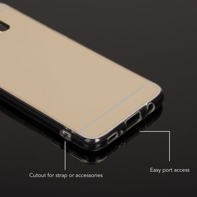 NALIA Spiegel Hülle kompatibel mit Samsung Galaxy S8, Ultra-Slim Mirror Case TPU Silikon Handyhülle, Dünne Schutzhülle Back-Cover verspiegelt, Handy-Tasche Bumper Smart-Phone Etui NALIA Protective Hülle