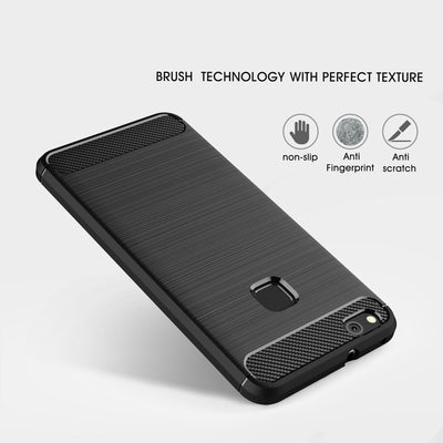 Huawei P10 Lite Hülle Handyhülle von NALIA, Dünnes Silikon TPU Cover Case Bumper Schwarz NALIA Protective Hülle