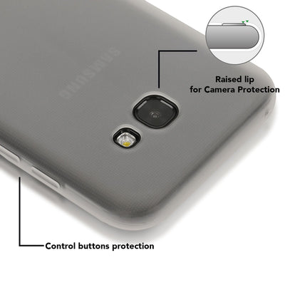 NALIA Handyhülle kompatibel mit Samsung Galaxy A5 2017, Jelly Case Schutzhülle Ultra-Slim Silikon Back-Cover, Dünne Gummi Hülle Handy-Tasche Schale, Smart-Phone Bumper Skin Etui Transparent NALIA Protective Hülle