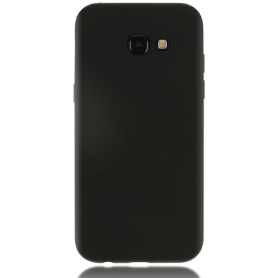NALIA Handyhülle kompatibel mit Samsung Galaxy A5 2017, Jelly Case Schutzhülle Ultra-Slim Silikon Back-Cover, Dünne Gummi Hülle Handy-Tasche Schale, Smart-Phone Bumper Skin Etui Schwarz NALIA Protective Hülle