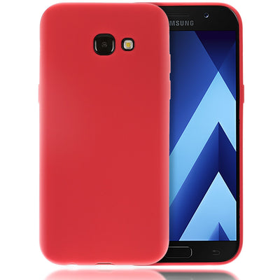 NALIA Handyhülle kompatibel mit Samsung Galaxy A5 2017, Jelly Case Schutzhülle Ultra-Slim Silikon Back-Cover, Dünne Gummi Hülle Handy-Tasche Schale, Smart-Phone Bumper Skin Etui Schwarz NALIA Protective Hülle