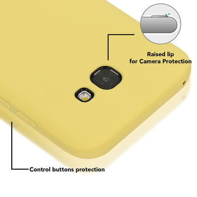 NALIA Handyhülle kompatibel mit Samsung Galaxy A5 2017, Jelly Case Schutzhülle Ultra-Slim Silikon Back-Cover, Dünne Gummi Hülle Handy-Tasche Schale, Smart-Phone Bumper Skin Etui Schwarz NALIA Protective Hülle
