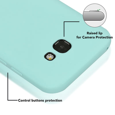 NALIA Handyhülle kompatibel mit Samsung Galaxy A5 2017, Jelly Case Schutzhülle Ultra-Slim Silikon Back-Cover, Dünne Gummi Hülle Handy-Tasche Schale, Smart-Phone Bumper Skin Etui Schwarz NALIA Protective Hülle