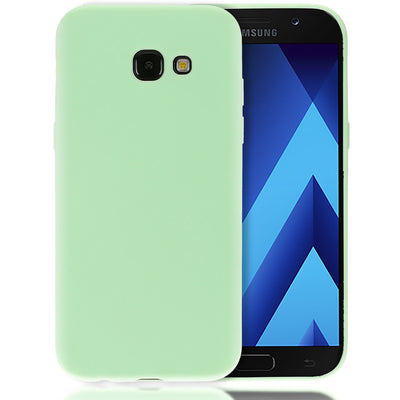 NALIA Handyhülle kompatibel mit Samsung Galaxy A5 2017, Jelly Case Schutzhülle Ultra-Slim Silikon Back-Cover, Dünne Gummi Hülle Handy-Tasche Schale, Smart-Phone Bumper Skin Etui Schwarz NALIA Protective Hülle