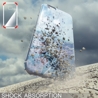 NALIA Handyhülle kompatibel mit iPhone 6 6S, Motiv Glitzer Design Slim Silikon Case Cover, Crystal Schutzhülle Dünn Durchsichtig, Handy-Tasche Hülle Backcover Bumper Etui Pastel Cubes NALIA Protective Hülle